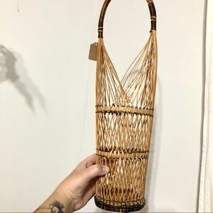 Woven Rattan Wicker wine bottle holder